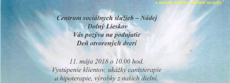 Deň otvorených dverí v CSS - Nádej