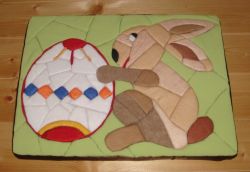 veľká noc (textil na polystyréne)
